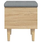 vidaXL Banc de rangement chêne sonoma 42x42x46 cm bois d'ingénierie