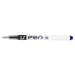 Stylo Plume Jetable V-Pen Effaçable Pointe moyenne Violet x 12 PILOT