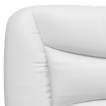 vidaXL Cadre de lit avec tête de lit Blanc 140x200 cm Similicuir