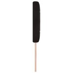 Tête de lit vidaXL avec boutons en cristal capitonnée noire 140 cm en velours