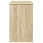 vidaXL Coiffeuse avec miroir chêne sonoma 73x46 5x120 cm