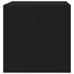 vidaXL Meuble TV Noir 80x40x40 cm Bois d’ingénierie