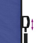vidaXL Auvent latéral rétractable bleu 200x600 cm