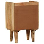 vidaXL Table de chevet Bois de manguier massif 40 x 30 x 59 5 cm