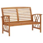 vidaXL Banc de jardin 119 cm bois d'acacia solide