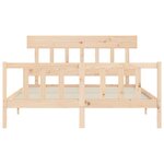 vidaXL Cadre de lit sans matelas 160x200 cm bois massif de pin