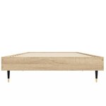vidaXL Cadre de lit sans matelas chêne sonoma 75x190 cm