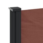 vidaXL Auvent latéral rétractable marron 120x500 cm