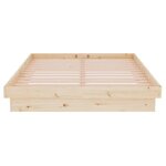 vidaXL Cadre de lit Bois massif 120x200 cm