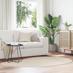vidaXL Tapis Beige 140x200 cm Polyester Antidérapant