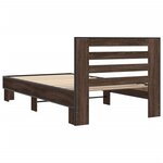 vidaXL Cadre de lit sans matelas chêne marron 90x200 cm