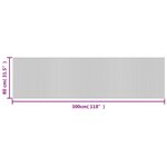 vidaXL Tapis rectangulaire naturel clair 80x300 cm bambou