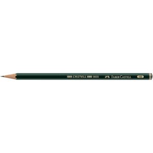 Crayon papier 9000 hexagonal mine 2mm 7B x 12 FABER-CASTELL