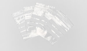 Lot de 500 Sachets avec bandes bandes blanches d’écriture 50µ 80×120mm