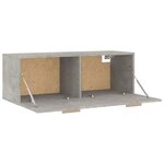 vidaXL Armoire murale Gris béton 100x36 5x35 cm Bois d'ingénierie
