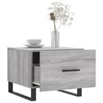 vidaXL Tables basses 2 Pièces sonoma gris 50x50x40 cm bois d'ingénierie