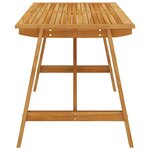 vidaXL Ensemble à manger de jardin 7 Pièces Bois d'acacia solide