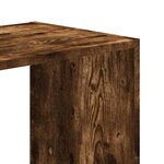 vidaXL Bibliothèque chêne fumé 68 5x32x68 5 cm bois d'ingénierie