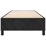 vidaXL Cadre de lit sans matelas noir 100x200 cm velours