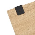 vidaXL Ensemble de meubles salle de bain 5 Pièces chêne bois d'ingénierie