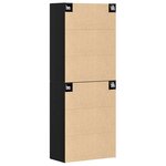 Armoires vidaXL 2 Pièces Chêne Noir 69 5x34x180 cm Bois d'ingénierie