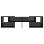 vidaXL Meuble TV Gris brillant 149x30x52 cm Bois d'ingénierie