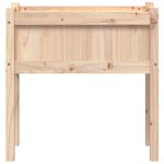 vidaXL Jardinières avec pieds 70x31x70 cm bois de pin massif