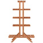 vidaXL Support pour plantes 83x25x132 cm Bois de sapin massif