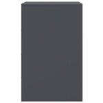 vidaXL Table de chevet anthracite 34 5x39x62 cm acier