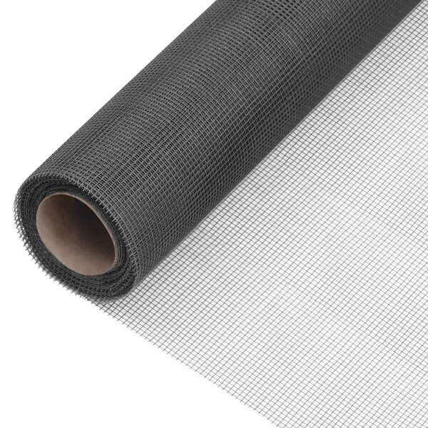 vidaXL Écran en treillis Fibre de verre 112x2000 cm Noir