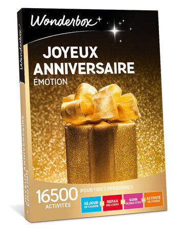 Coffret cadeau - WONDERBOX - Joyeux anniversaire Émotion