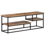 vidaXL Meuble TV 110x30x39 cm teck massif récupéré