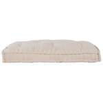 Coussin de canapé sur palette vidaXL en tissu crème