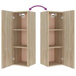 vidaXL Ensemble de meubles TV 8 Pièces Chêne sonoma Bois d'ingénierie