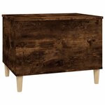vidaXL Table basse Chêne fumé 60x44 5x45 cm Bois d'ingénierie