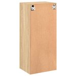 vidaXL Meuble TV mural chêne sonoma 40 5x30x90 cm bois d'ingénierie