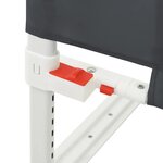 vidaXL Barrière de sécurité de lit d'enfant Gris foncé 140x25 cm Tissu