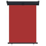 vidaXL Auvent latéral de balcon 125x250 cm Rouge