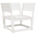 vidaXL Canapé de jardin accoudoir avec coussins blanc bois massif pin