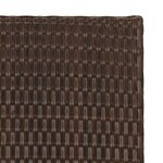 vidaXL Table pliable marron 45x35x32 cm résine tressée
