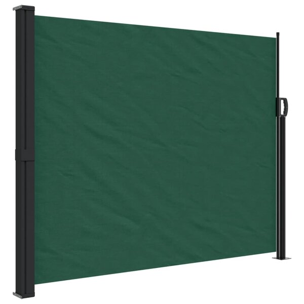 vidaXL Auvent latéral rétractable vert foncé 160x600 cm