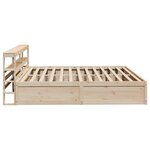 vidaXL Cadre de lit avec tête de lit 180x200 cm bois de pin massif