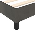vidaXL Cadre de lit Gris foncé 180 x 200 cm Velours