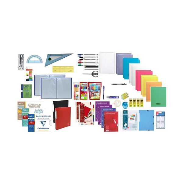 Kit de fournitures scolaires pour collégien·ne de 6ème