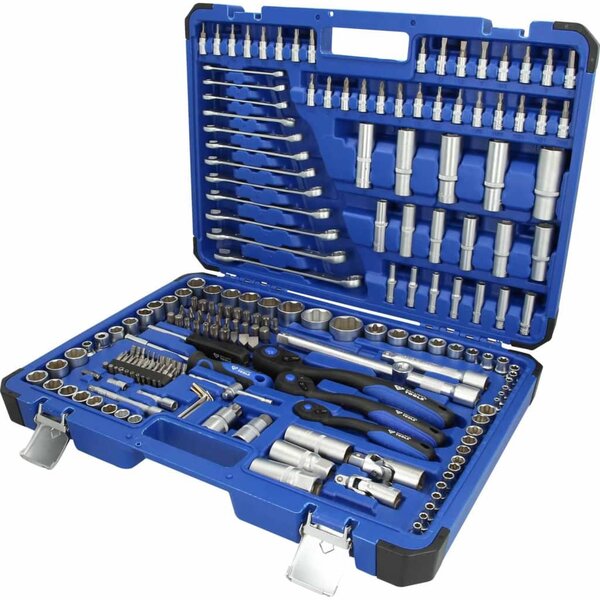 Brilliant tools jeu de douilles de 1/4" 3/8" 1/2" 216 pièces acier