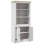 vidaXL Placard Gamme Corona Pin mexicain Blanc 80x40x170 cm
