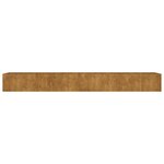 vidaXL Lit surélevé de jardin 360x80x40 cm acier corten