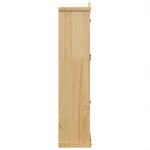 vidaXL Vitrine en verre Corona 99x43x187 cm bois massif de pin