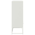 vidaXL Buffet haut blanc 68 5x39x111 5 cm acier laminé à froid