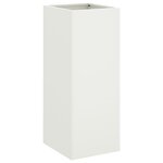 vidaXL Jardinière blanc 32x29x75 cm acier laminé à froid